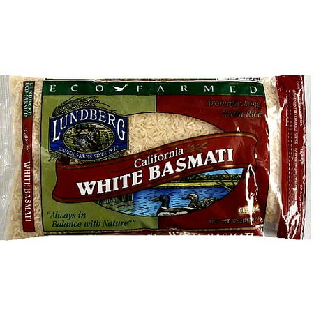 Lundberg Family Farms California White Basmati Rice, 32 oz (Pack of 6)