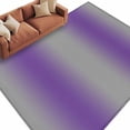 thumbnail image 2 of Purple Ombre Area Rug 5x7 FT, Non Slip Bedroom Throw Carpet, Grey Modern Art Farmhouse Washable Soft Floor Carpet Non-Shedding Rug for Dining Room Bedside Classroom Desk, 2 of 9