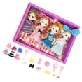 thumbnail image 4 of Juego de muñecas de princesa para niñas, figuras de princesas, colección de recuerdos de fiesta, juego de muñecas imaginativas de 15cm/5,91 pulgadas para niñas 4 piezas, 4 of 8