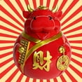 thumbnail image 4 of Abbracc Resin Cow Piggy Bank Money Box Container Home Tabletop Decor Craft Kids Gift Small, 4 of 9