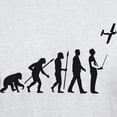 thumbnail image 3 of CafePress - Evolution Of Man With Model Plane T Shirt - Men's Classic Graphic T-Shirt, 3 of 4
