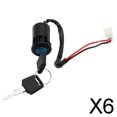 thumbnail image 1 of DYNWAVECA 4-6pack 2 Wire Ignition Switch Key For POCKET DIRT BIKE ATV SCOOTER U KS51 6 Pcs, 1 of 7