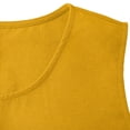 thumbnail image 6 of VEKDONE Womens Plus Size Linen Dress Sleeveless Crewneck Tunic Dresses with Pockets Solid Color Loose Fit A-Line Dress Fashion Clothes Yellow XXXXL, 6 of 7
