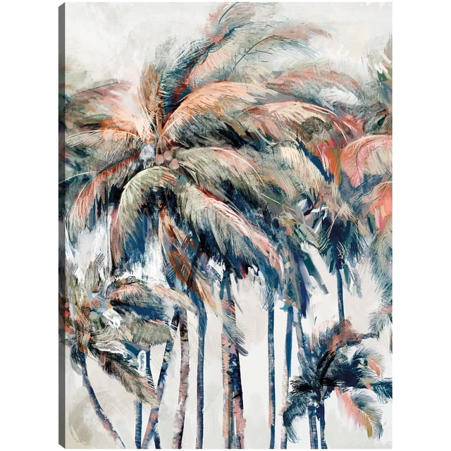 Cuadro Decorativo - Palmeras de la isla Jr Impresión en canvas, estrechado