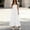 White, variant on QUNYINEY Midi Casual Dresses for Women Blue Sleeveless Summer Sundress V Neck Pleated A Line Loose Fit Dresses