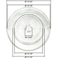 thumbnail image 4 of HQRP 15 3/4" Glass Turntable Tray Compatible with Whirlpool 8205676 W11373838 W10818723 Oven Plate, 4 of 7