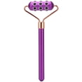 thumbnail image 3 of Facial Roller Massager, Portable Face Slimming Manual Easy To Carry Germanium Roller  For Face Purple,Pink, 3 of 8