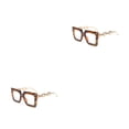 thumbnail image 3 of Sonducket Gafas de lectura con lentes antiazules, montura grande colgante a la moda, diseño cuadrado, gafas de lectura con bloqueo de aleación, Type2 NO2, 3 of 6