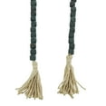 thumbnail image 4 of DecMode Green Wood Bohemian Garland Décor with Geometric Bead Details and Cream Cotton Tassel, 82"L, 4 of 7