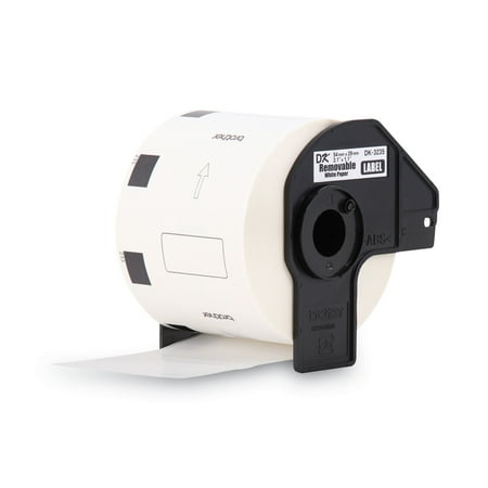 UPC: 0012502647348 | Brother Genuine DK-3235 Die-Cut Small Removable Paper Labels for Brother QL Label Printers  1.1 in x 2.1 in (29 mm x 54 mm)  DK3235