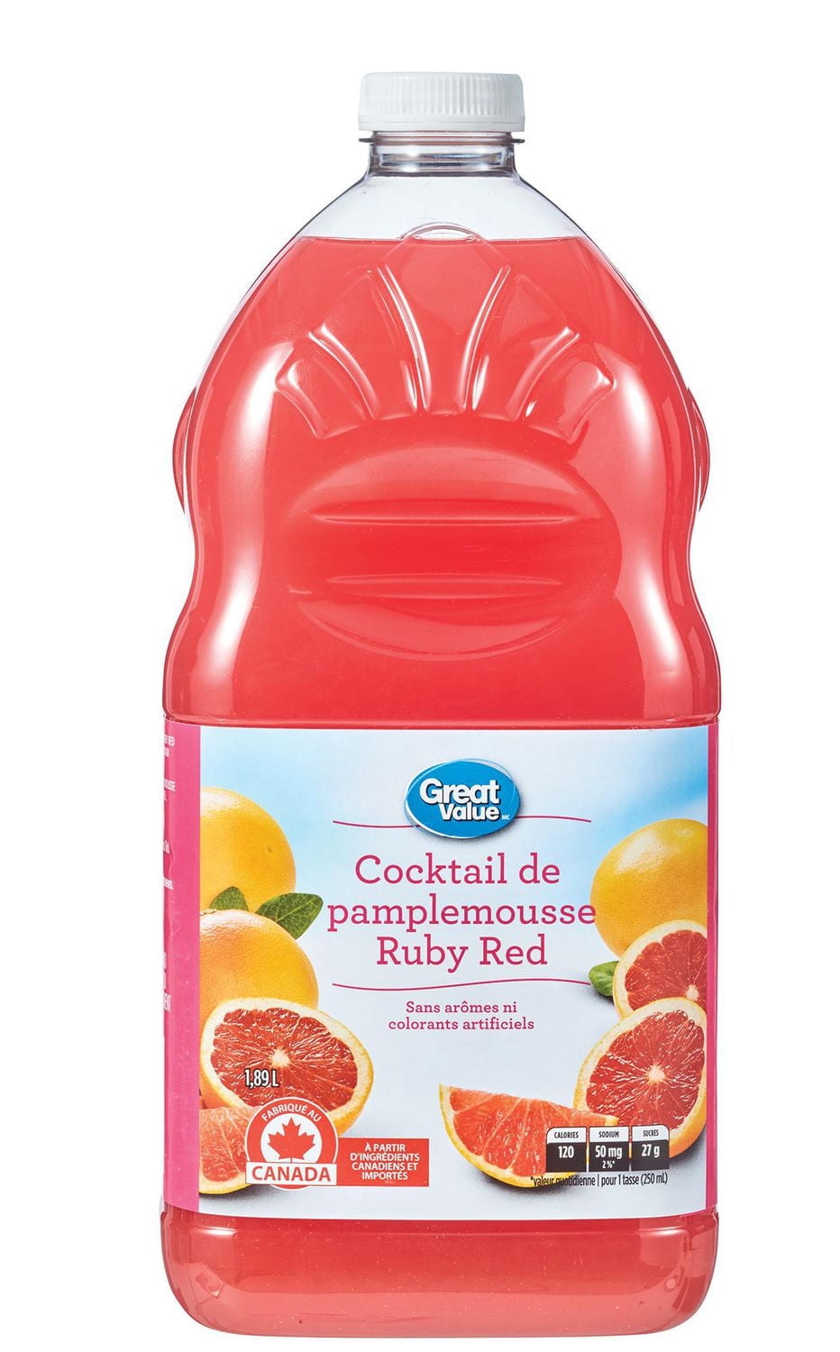 Great Value Ruby Red Grapefruit Cocktail1.89L