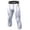 White, variant on EFINNY Men Quick Dry Elastic Fitness Leggings Running Compression Gym Pants