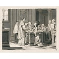 thumbnail image 2 of Pietro Antonio Novelli 14x12 Gold Ornate Wood Frame and Double Matted Museum Art Print Titled - Marriage from the Seven&nbsp;Sacraments (1769), 2 of 4