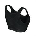 thumbnail image 5 of Pntutb Bras for Women Plus Padded Underwear Front Buckle Breathable Running Vest Bra Black XXL, 5 of 5
