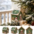 thumbnail image 4 of 3D Diamond Paintings 5.7IN Christmas 2026 House Ornament Kits | Wooden Pearl Art Set DIY Holiday Ornaments, Handmade Xmas Tree Decorations Home Crafts Gifts 2026 Christmas, 4 of 8