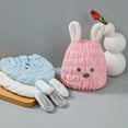thumbnail image 4 of PATLOLLAV Microfiber Hair Towels Super Absorbent Hair Drying Towel Turban for Women and Cute Cartoon Rabbit Pattern Girls Quick Magic Hair Dry Hat Hair Towel Wrap Bathing Wrapped Cap, 4 of 5