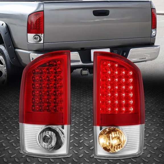 Nuvision Full LED Tail Light Rear Stop Brake Lamp Red for 02-06 Dodge Ram 1500 2500 3500