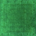 thumbnail image 1 of Ahgly Company Indoor Square Oriental Green Industrial Area Rugs, 5' Square, 1 of 4