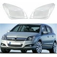 thumbnail image 3 of Car Transparent Housing Front Headlights Lens Shell Cover Glass Lampcover Lampshade Compatible For OPEL ASTRA H 2004 2005 2006 2007-2009(Left), 3 of 5