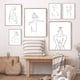 thumbnail image 2 of Dibujo de una línea abstracta de mujer desnuda, pintura en lienzo, impresiones, figura femenina desnuda, boceto de línea mínima, póster, decoración artística para el hogar, 2 of 5