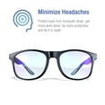 Blue Light Blocking Glasses AntiFatigue Gamer Eyewear, Prevents Eye