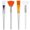 4PCS(2 White + 2 Orange), variant on 4 Pcs Facial Brushes Fan Mask Brushes, Soft Facial Applicator Brushes Tools for Peel Glycolic Mask Makeup