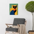 thumbnail image 2 of Modern Abstract Minimalist Cat Unframed Wall Art Print Poster Home Decor, 2 of 3