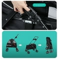 thumbnail image 5 of Dog Cat Stroller – Foldable Pet Stroller with 360° Wheels, Adjustable Canopy & Visible Mesh, Dog Stroller for Medium Dogs 20 lbs, Cup Holder & Storage Basket, 5 of 8