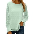 thumbnail image 2 of Blusa de gasa para mujer, blusa de manga larga para mujer, blusa de manga larga para mujer, camisa de gasa de manga larga, durabilidad probada en el tiempo, 2 of 6