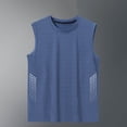 thumbnail image 5 of Cmfcve Mens Side Mesh Workout Tank Big & Tall Regular Fit Crewneck T Shirts Sleeveless Gym Muscle Tee with Ventilation, 5 of 5
