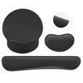 thumbnail image 3 of Keyboard Wrist Rest, Full Support Ergonomic Design Computer Wrist Rest Set Black  for Office for Gamers, 3 of 8