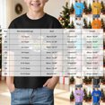 thumbnail image 3 of sdbrld Christmas Shirts for 3T 4T Toddler Kids Boys Merry Christmas T-Shirts Short Sleeve Holiday Tee Xmas Gift Tops Sky Blue Sizes 3-4 Years, 3 of 5