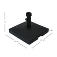 thumbnail image 5 of Polytrends Brock 9-Foot Market Patio Umbrella with Concrete Base Weight Stand Included Dark Green, 5 of 5