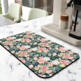 thumbnail image 2 of 2 Pack Washable Rubber Leaves Multicolored Flower Dish Drying Mats for Kitchen Counter Home Large Coffee Bar Pad Accessories and Decor for Utensils Stemware (2pcs 18''x24''+19.5''x12''), 2 of 6