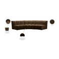 thumbnail image 2 of Meridian Furniture Infinity Brown Velvet 3pc. Modular Sectional, 2 of 11