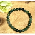 thumbnail image 4 of K-KED Wholesale 6 Pcs Natural Moss Agate 8mm 7.5” Crystal Bracelet Healing Energy, 4 of 4