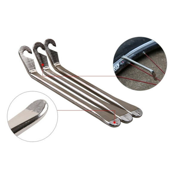 Dvkptbk Bicycle Tire Lever 3Pcs Steel Curved Tyre Tire Lever Repair Tools Bicycle Tire Repair Tools Bike Accessories