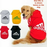 Adidog Black Hoodie FOR SMALL DOGS Small Dog Sweater with Hood (Black, 4XL)