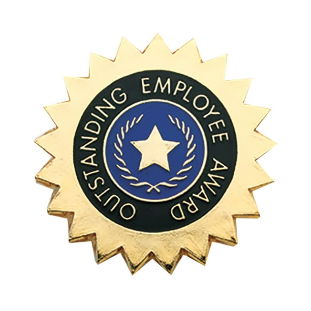 Jones School Supply Set of 100 Lapel Pins Outstanding Employee