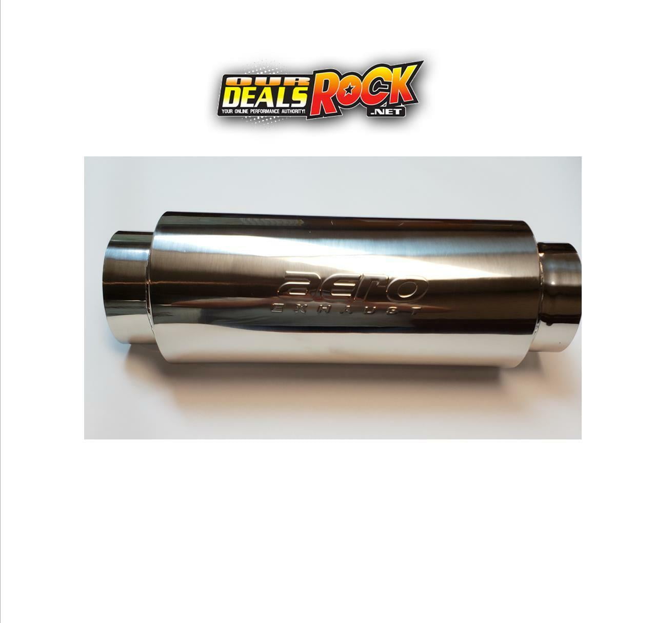 Aero Exhaust Tech Resonator Non-Polished 304 Grade Stainless Steel 