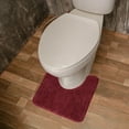 thumbnail image 4 of Toilet Rugs U Shaped 20" × 20" Non Slip & Super Absorbent Extra Thick Soft, Washable Bath Mats for Bathroom Floor, Microfiber Plush Shaggy Contour Bath Rugs for Toilet,Dry Quick, 4 of 5
