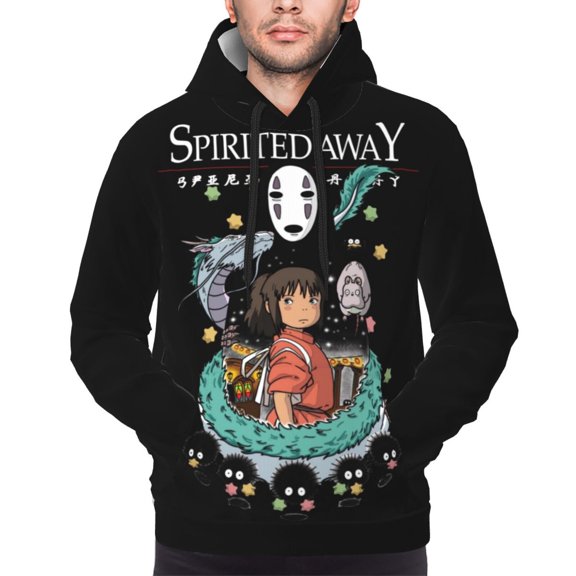 Unisex Spirited Awa Pullover Hoodies 3D Print Novelty Sweatshirts Hoodie with Pocket for Men Women