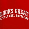 thumbnail image 6 of Wild Bobby Vintage Movie Quote Looks Great Little Full Lotta Sap Women Graphic Long Sleeve T-Shirt, Red, Large, 6 of 6