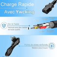 thumbnail image 2 of Cable De Alimentación De 1,8 M, Enchufe En Ángulo Eu Schuko Cee7 A Iec 320 C13 H05vv-f, Para PC, 2 of 4