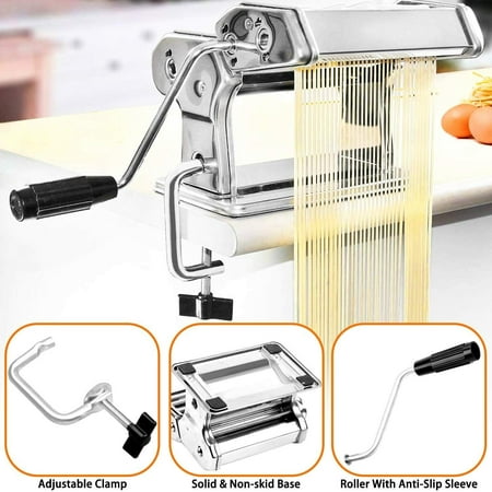

Stainless Steel Fresh Pasta Maker Roller Machine for Spaghetti Noodle Fettuccine