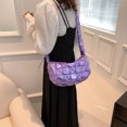 thumbnail image 4 of Bolso Hombro para Axilas para Mujer Correa Hombro Ajustable Bolso PU (púrpura), 4 of 9