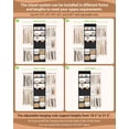 thumbnail image 5 of Homieasy Adjustable Small Closet System, 3.2-6.8FT Expandable Closet Organizer with 2 Wooden Drawers & 5 Heavy-Duty Hanging Rods,Black, 5 of 8