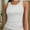 White, variant on Crew Neck Tank Tops for Women Stretch Camisole Shirts