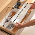 thumbnail image 4 of Almacenamiento y organización de oficina, cajón retráctil con compartimento para cajones, caja de almacenamiento para el hogar, cocina, cajón, caja organizadora de vajilla separada con palillos incorp, 4 of 6