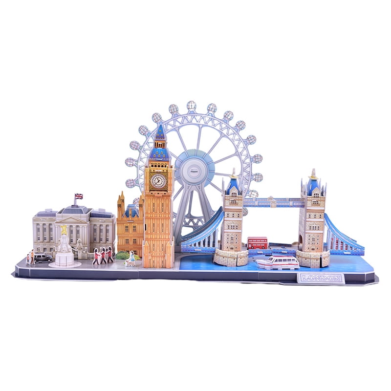 Londres Le London Eye Building Jigs N9T 107PCS 3D Puzzle Tower Bridge 